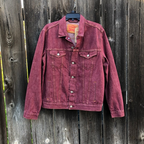 Levi’s Red Denim Trucker Jacket Men’s
